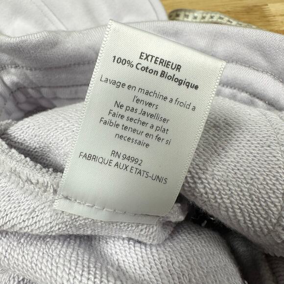 Jonathan Simkhai NWT Stevie Paperbag Sweatpants Purple Size S Belted 100% Cotton - Picture 7 of 10